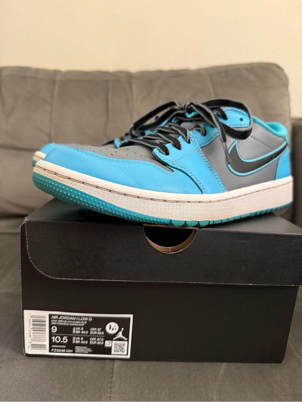 Nike Air Jordan 1 Low - Tequoise/Gray/Black
